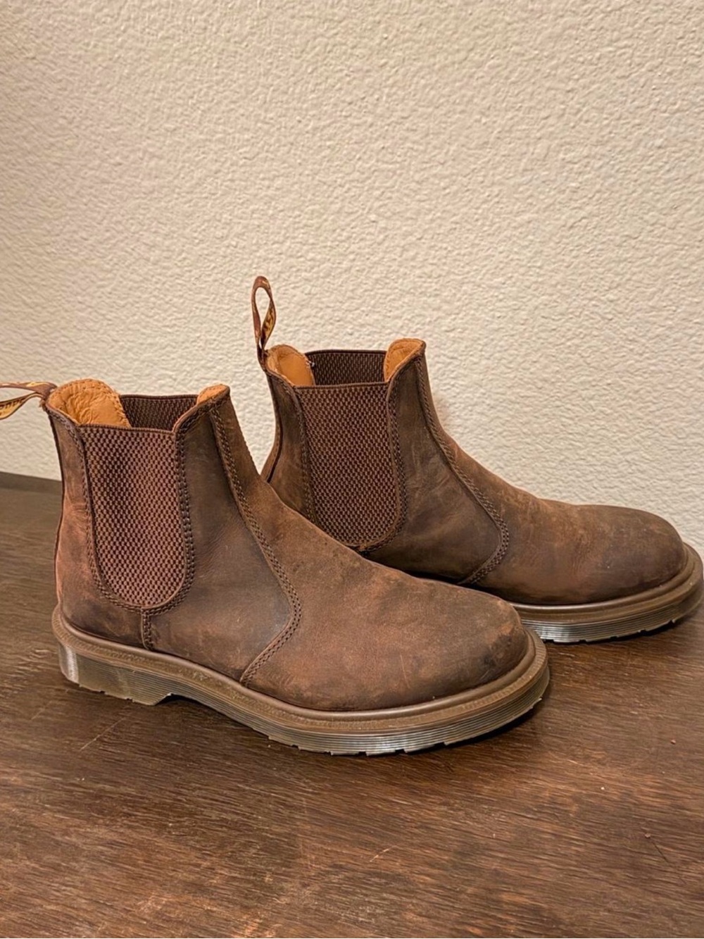 Dr. Martens Brown Leather Chelsea Ankle Boots